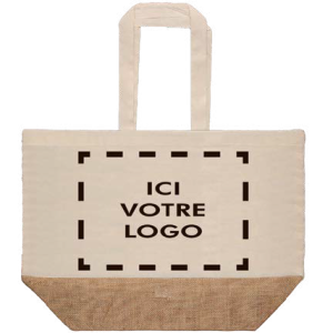 Sac toile de jute et coton - HBJC39