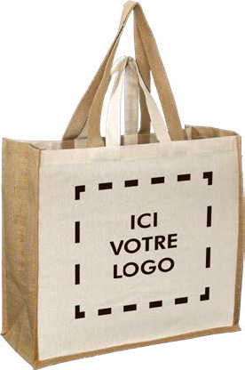 Sac toile de jute et coton - HBJC40