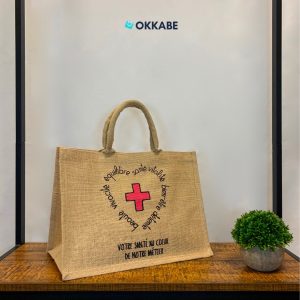 Sac en toile de jute pharmacie - HBJ22